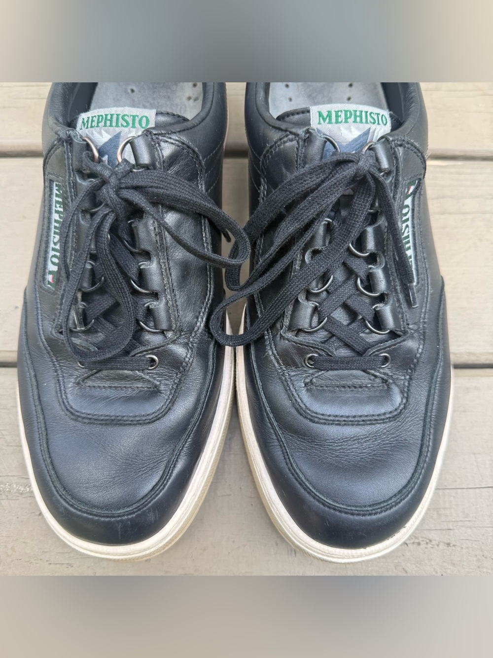 Mephisto Match sneakers in black leather size 10.5 - Picture 7 of 15